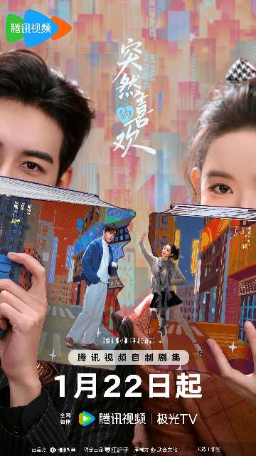 alt="电视剧《突然的喜欢》(2026)宣传海报,呈现陈星旭、王玉雯在1999年复古背景下的甜蜜互动,展现穿书攻略与反套路的奇幻爱情氛围。"