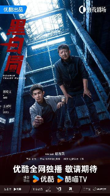 alt="电视剧《黑白局》(2025)宣传海报,呈现铁路公安展鹏与老刑警涂洪江在列车车厢内凝视前方的坚毅身影,展现警匪对决的紧张氛围与硬核刑侦质感。"