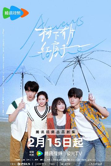 alt="电视剧《树下有片红房子》(2025)宣传海报,呈现陈欢尔(杨肸子 饰)、景栖迟(翟潇闻 饰)等少年在红砖房顶并肩而坐的剪影,展现90后一代在千禧年背景下,有关家属院成长、暗恋酸涩与友情羁绊的怀旧青春氛围。"